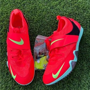 Nike Zoom Pole Vault Elite “Bright Crimson”Track & Field Shoes Size 9.5